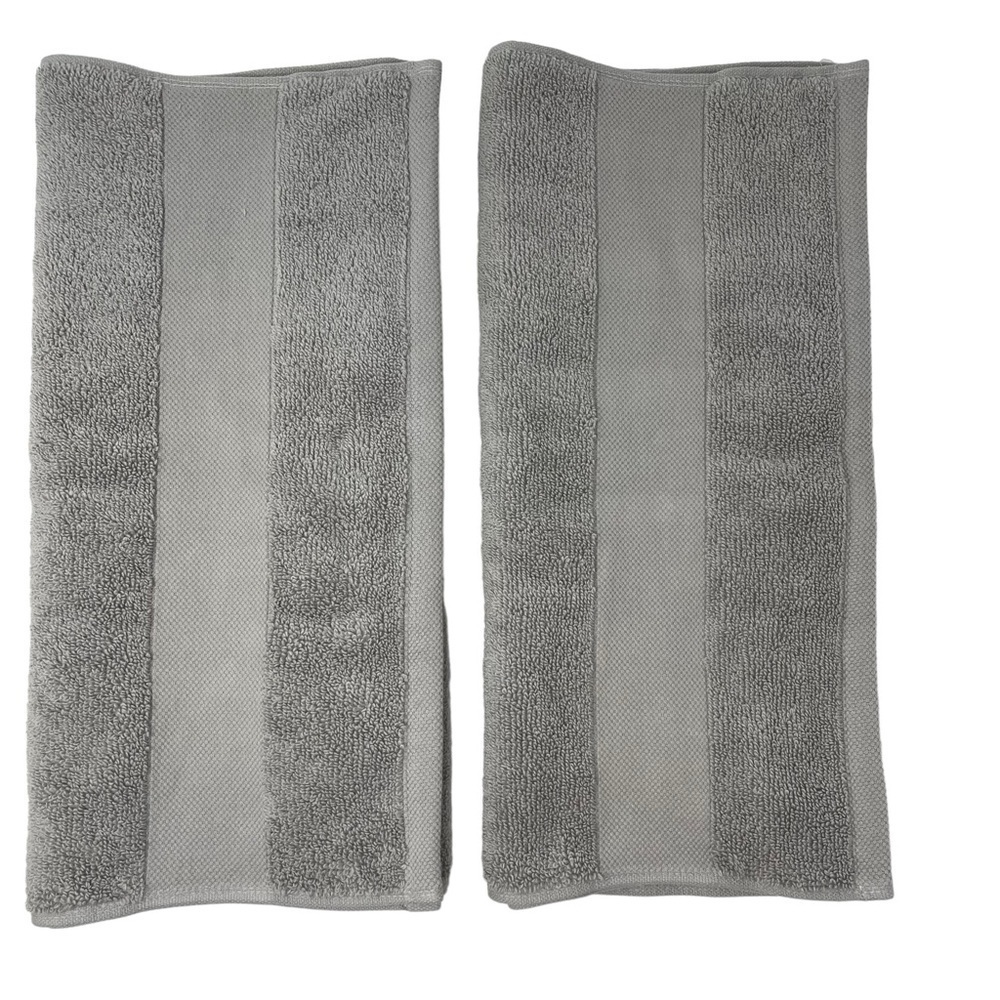 Lauren Ralph Lauren set of 2 Wescott Cape Gray  Hand Towels NWT